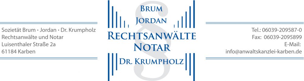 Brum Jordan u. Krumpholz Dr. Rechtsanwälte Logo