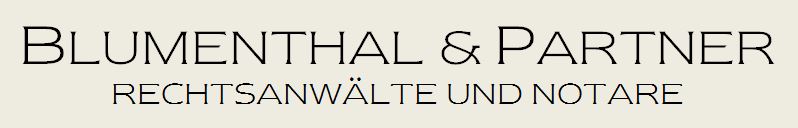 Blumenthal u. Partner Rechtsanwälte und Notar Logo