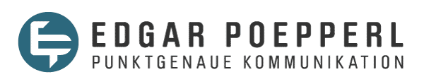 Poepperl Edgar Punktgenaue Kommunikation Logo
