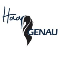 Haar Genau Friseur Logo
