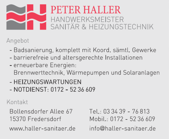 Haller Peter Heizungs- und Lüftungsbau Logo