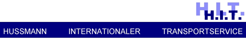 H.I.T., Hussmann Internationaler Transportservice Logo