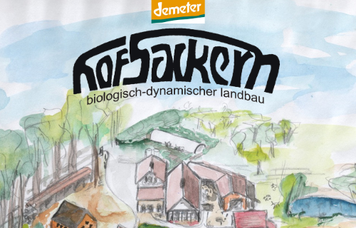 Hof Sackern biologisch-dynamische Erzeugnisse Hofladen Logo
