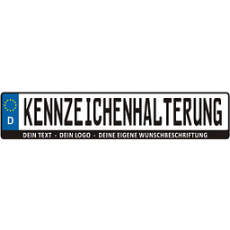 Kennzeichenhalterung Logo