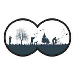 Kikkert-teleskophuset Logo