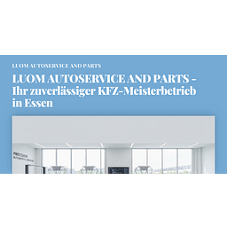 LUOM AUTOSERVICE & PARTS KFZ-MEISTERBETRIEB Logo