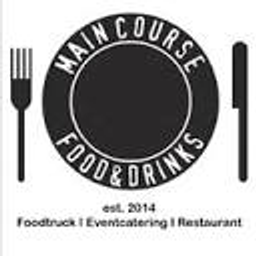 Main Course Food Truck Logo