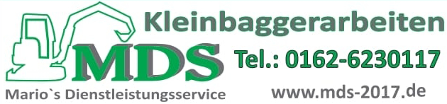 MDS - Mario Dienstleistungsservice Kleinbaggerarbeiten Logo