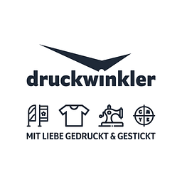 druckwinkler | mit liebe gestickt und gedruckt. Logo