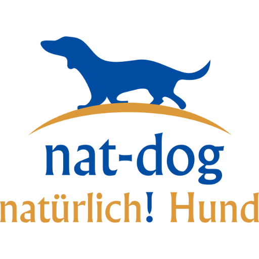 nat-dog - natürlich! Hund Logo