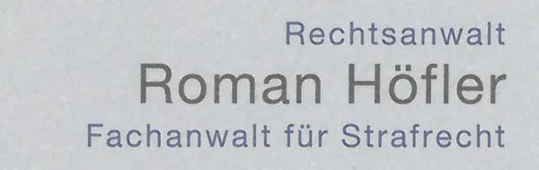 HÖFLER ROMAN Logo