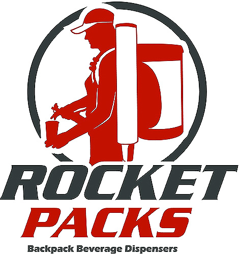 Backpack Drink Dispenser for event marketing bauchladen Logo