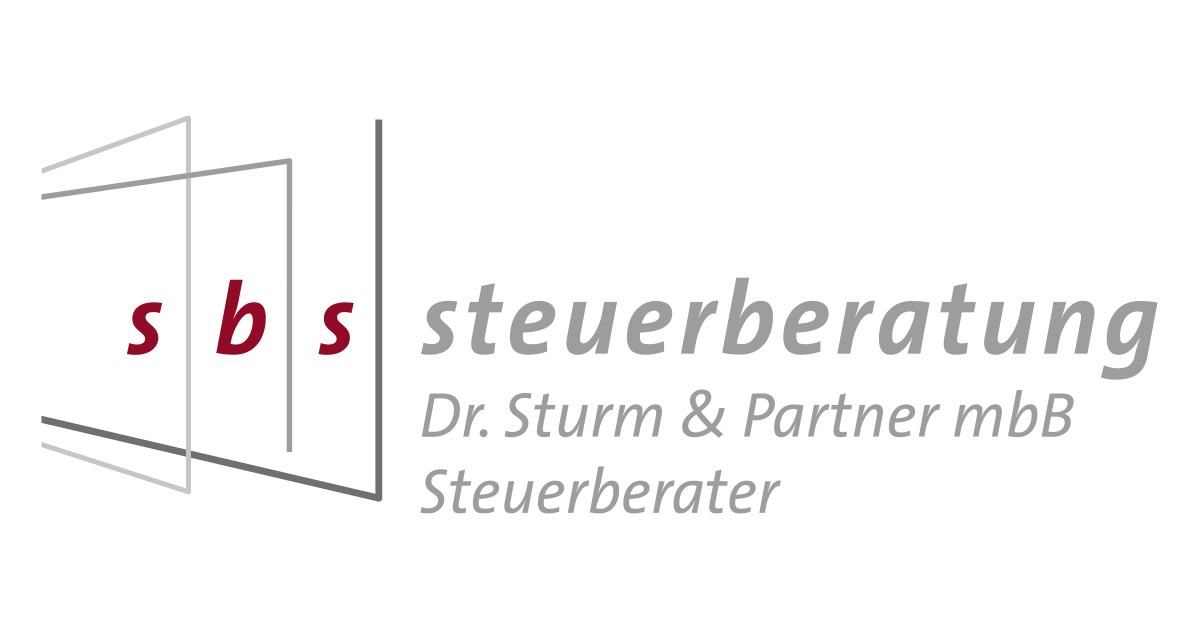 sbs steuerberatung Dr. Sturm & Partner mbB Steuerberater Logo