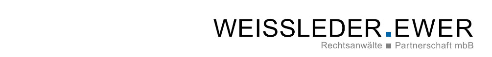 WEISSLEDER EWER Rechtsanwälte Partnerschaft mbB Logo
